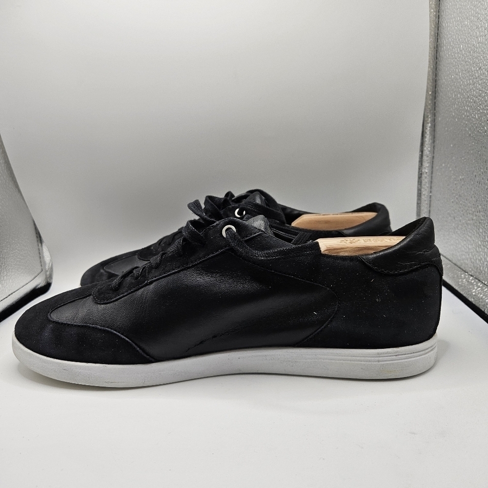 Cole Haan Grand.OS Women Size 10.5 B Black Leather Suede Low Top Casual Sneakers - Picture 3 of 10